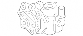 Power steering pump for Audi A8 11-14 3.0T, for dynamic steering