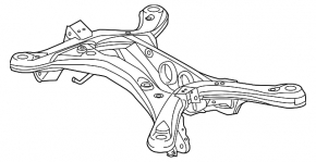 Rear subframe Lexus RX350 14-15 AWD