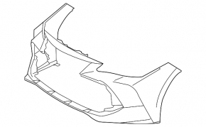 Front bumper bare Toyota Avalon 19-23