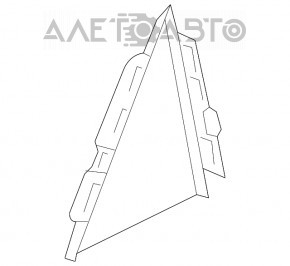 Triangle door rear left VW Passat b8 16-19 16- USA
