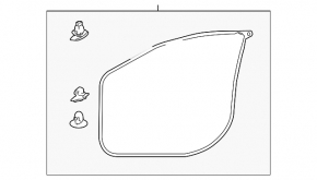 Front left door seal Mitsubishi Outlander Sport ASX 10-