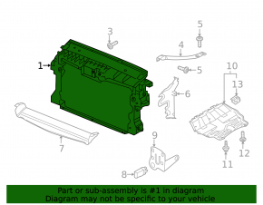 TV panel radiator VW Tiguan 09-17 SIGNEDA