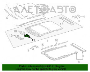 Panorama motor left Lexus RX350 RX450h 16-22