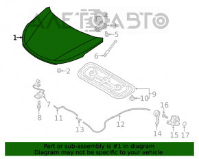Hood bare Hyundai Santa FE 19-