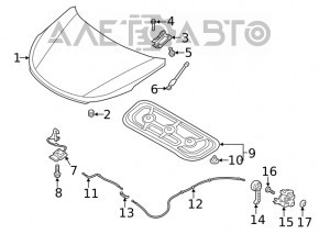 Hood bare Hyundai Santa FE 19-