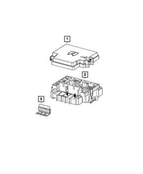 Jeep Grand Cherokee WL 22-25 PHEV Under-Seat Passenger Fuse Box