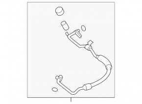 Subaru Forester 2011 SH air conditioner compressor-heater hose