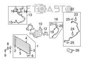 Subaru Forester 2011 SH air conditioner compressor-heater hose