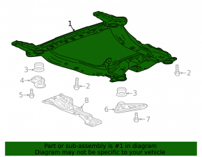 Front subframe for Chevrolet Malibu 16-18