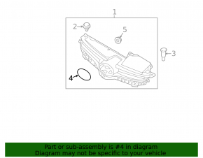 Hyundai Elantra UD 14-16 radiator grill emblem