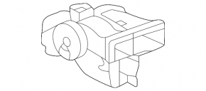 Heater air duct with damper Chevrolet Equinox EV 24-26 without actuator