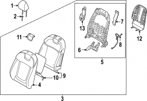 Kia Sportage 23-25 driver's seat backrest adjustment motor