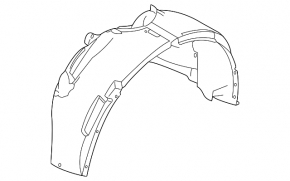 Front right mudguard Ford Flex 09-19
