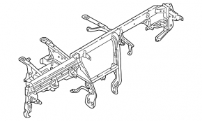 Under-torpedo pipe reinforcement Audi A4 B9 17-25