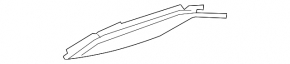Lower left rear bumper trim for Porsche Panamera 17-23