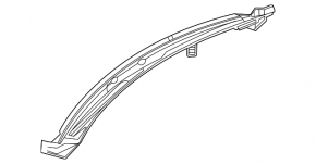 Windscreen wiper grille plastic central Mercedes W167 GLE 350 450 20-23 broken