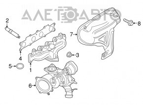 Exhaust manifold Ford Escape MK3 13-16 1.6T