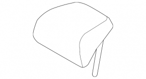 Mazda CX-30 2020-23 rear left headrest, black cloth, gray stitching
