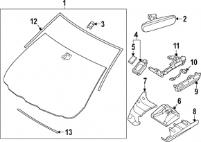 Mazda CX-30 20 windshield - for projection