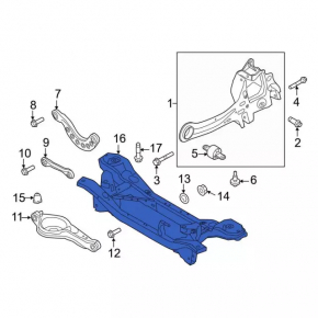 Rusty Ford C-Max MK2 13-18 rear subframe