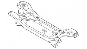 Rusty Ford C-Max MK2 13-18 rear subframe