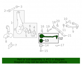 Lower control arm, front right, Land Rover Discovery 20-25