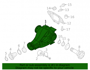 Rear differential gearbox Audi Q5 8R 09-17 2.0T 84k