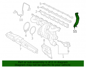 BMW 7 Series G11 G12 16-19 B58 Turbo Oil Return Line