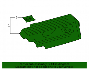Lexus NX300h 15-21 2.5 Engine Cover