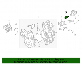 Engine Coolant Temperature Sensor BMW X7 G07 19-26
