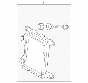 Bracket additional radiator cooling BMW F30 12-18 N20 plastic