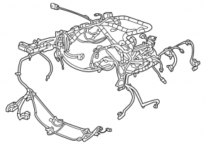 Cadillac CTS 14- underhood wiring with fuse box