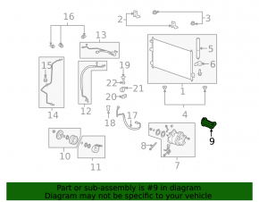 Honda CRV 12-14 Air Conditioning Compressor Bracket