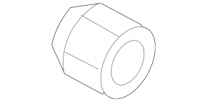 Wheel nut d21 M12x1.25 Nissan Rogue 21-23