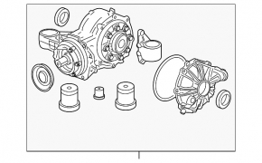 Rear differential reducer Chevrolet Equinox 10-17 AWD, without control computer, 92k