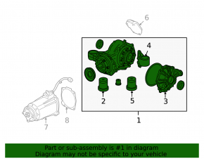 Rear differential reducer Chevrolet Equinox 10-17 AWD, without control computer, 92k