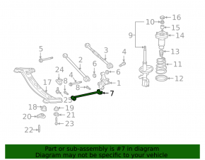 Lexus ES300 ES330 Rear Right Trailing Arm