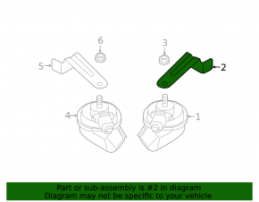 High signal bracket left Audi A6 C7 12-18