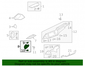 Left front panel bracket for Audi E-Tron 19-23
