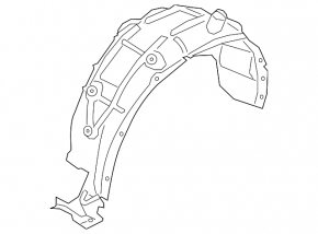Rear right fender liner BMW X2 F39 18-23