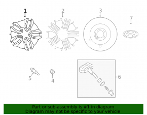 Wheel disk R17 Hyundai Santa FE Sport 13-16 prerest