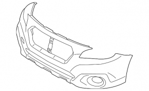 Front Bumper Naked Subaru Outback 18-19