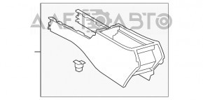 Console central armrest Toyota Camry v40 gray