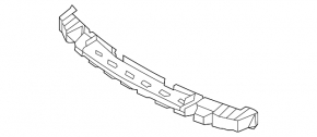 Nissan Rogue 24-26 JP built front bumper upper absorber