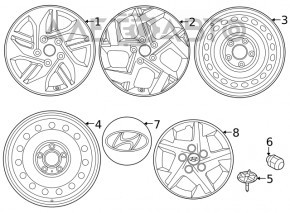 Spare Wheel Mount Kia Niro 23-
