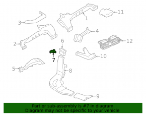 BMW X7 G07 19-24 heater temperature sensor