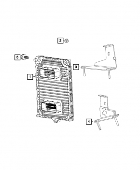 ECU block engine computer Dodge Challenger 11-17 3.6