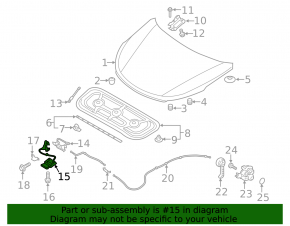 Hyundai Santa FE Sport 13-18 Hood Lock Hook