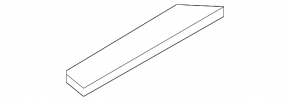 Door sill trim rear right outer Hyundai Elantra UD 11-16 black