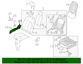 Left side passenger seat trim for Kia K5 21-23, black, for manual transmission